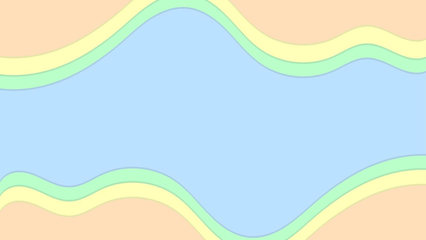 Pastellfarbenform abstrakter Hintergrund mit blaugrünem Gelb vektor