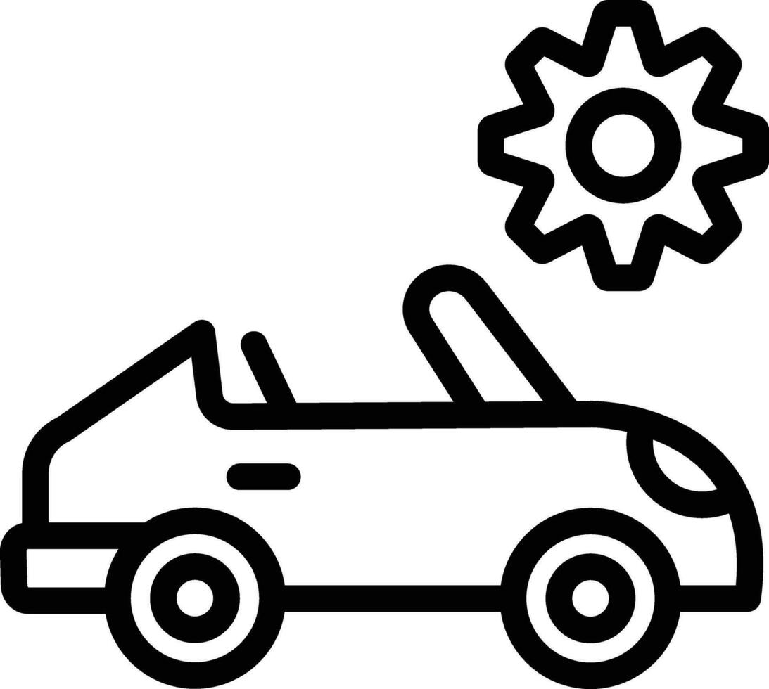 Auto Bedienung Vektor Symbol Design Illustration