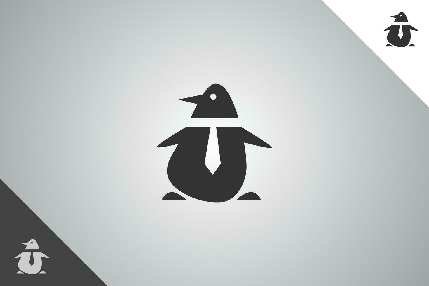 Pinguin modern Logo und Symbol. perfekt Logo zum Geschäft verbunden zu Tier, Haustier und Veterinärmedizin. isoliert auf Hintergrund. Vektor eps 10.