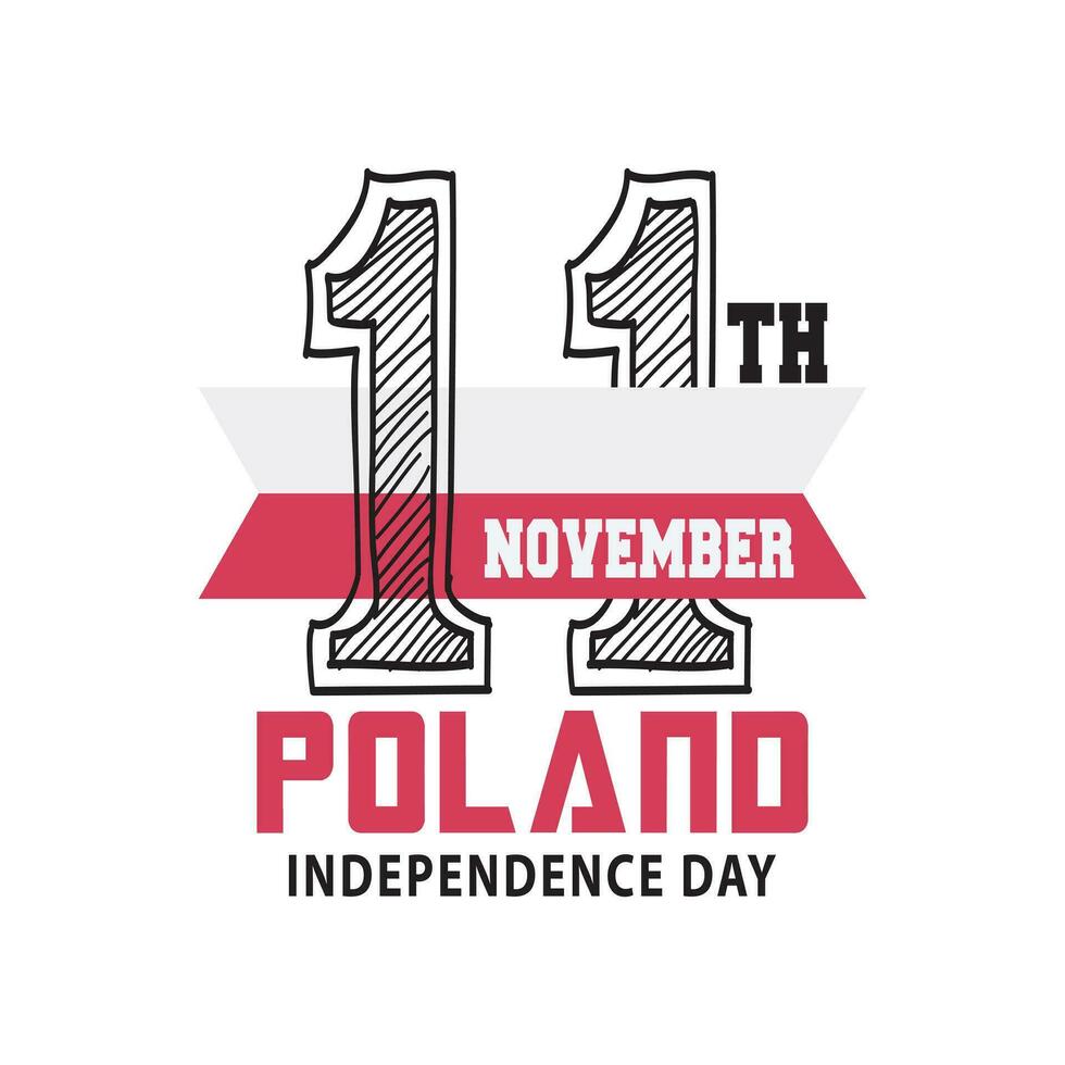 November 11, Polen Unabhängigkeit Tag. glücklich Unabhängigkeit Tag von Polen vektor