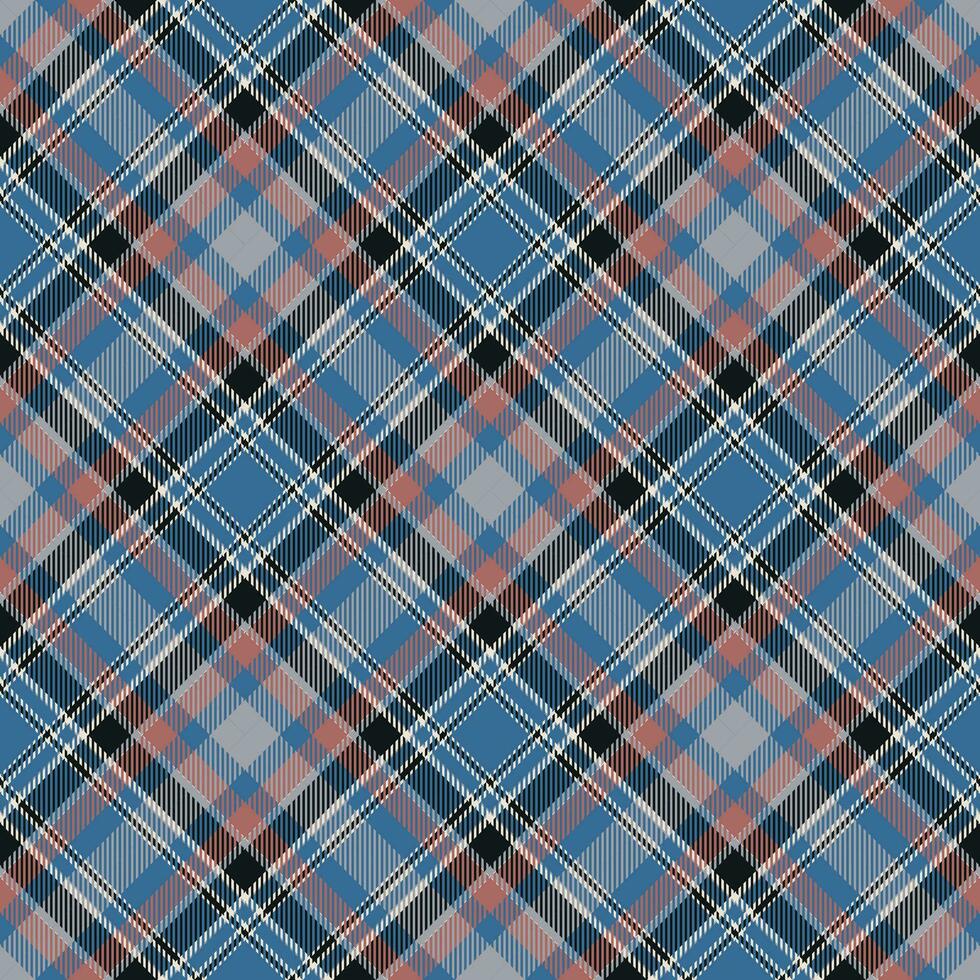 tartan schottland nahtloser karierter mustervektor. Retro-Hintergrundstoff. Vintage Check Farbe quadratische geometrische Textur. vektor