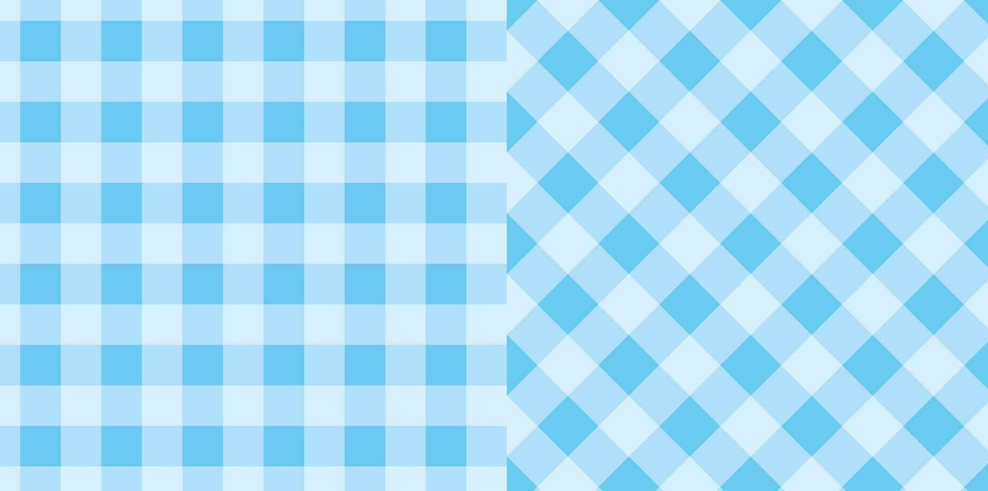 gingham rutig pläd mönster i blå använda sig av för bordsduk, gåva papper, servett, filt, scarf, textil- och etc. vektor