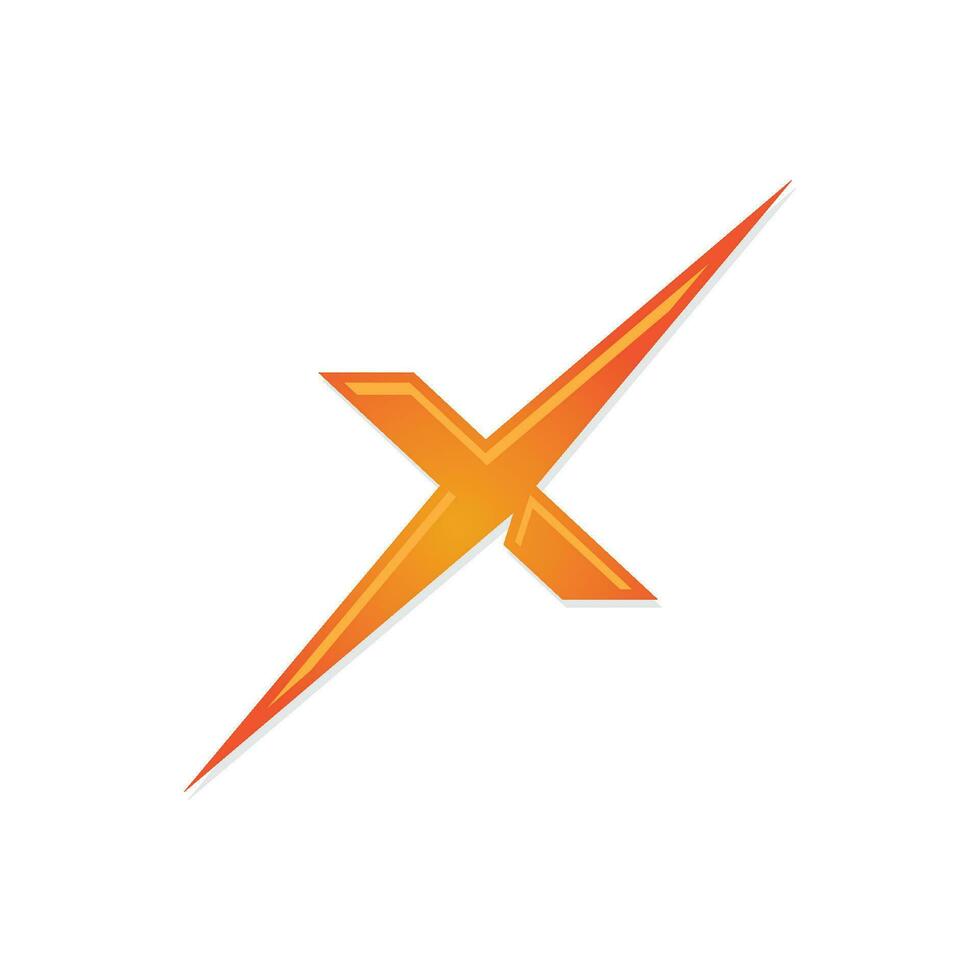 x Brief Logo Vorlage Vektor-Symbol vektor