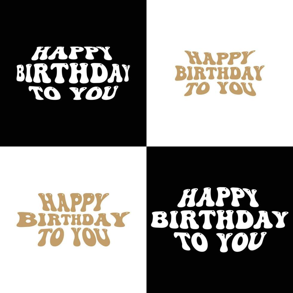 Lycklig födelsedag dag vektor typografi design
