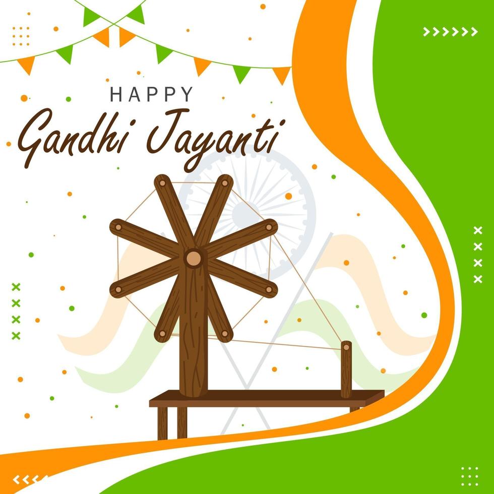 Gandhi Jayanti Hintergrund vektor