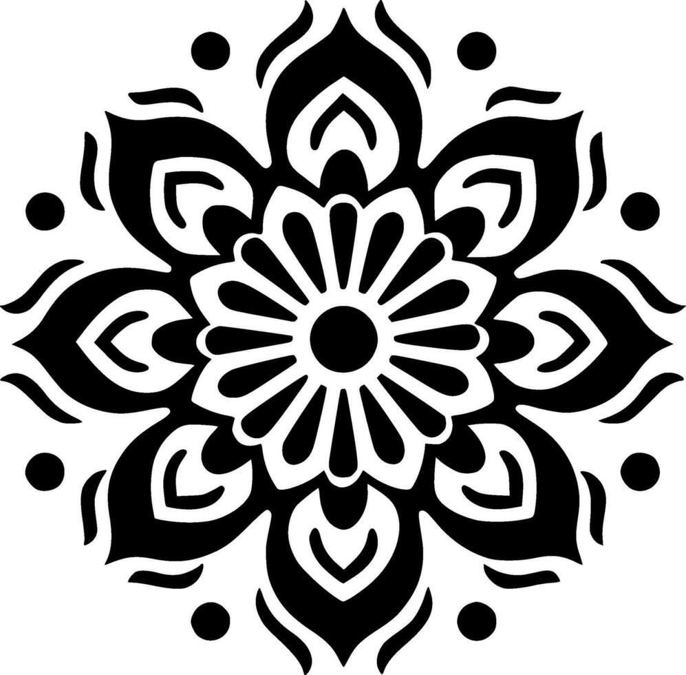 Mandala - - hoch Qualität Vektor Logo - - Vektor Illustration Ideal zum T-Shirt Grafik