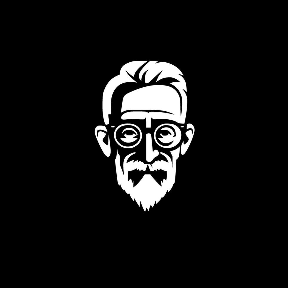 Papa - - minimalistisch und eben Logo - - Vektor Illustration