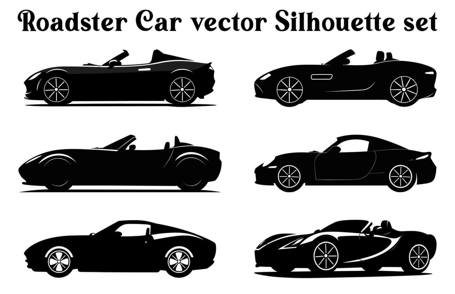 bil vektor silhuetter bunt, uppsättning av bil vektor silhuett ClipArt