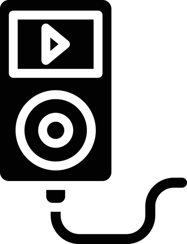 Musik-Player-Vektor-Icon-Design-Illustration vektor