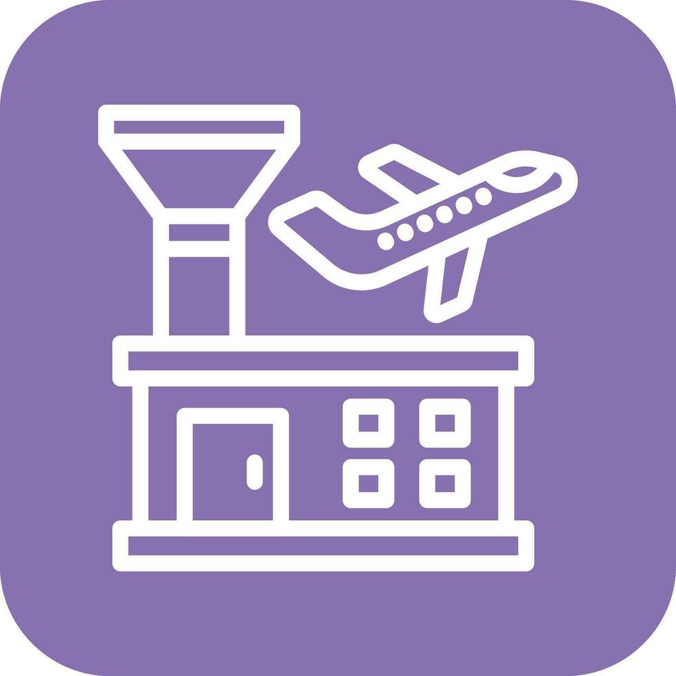 Flughafen-Vektor-Icon-Design-Illustration vektor