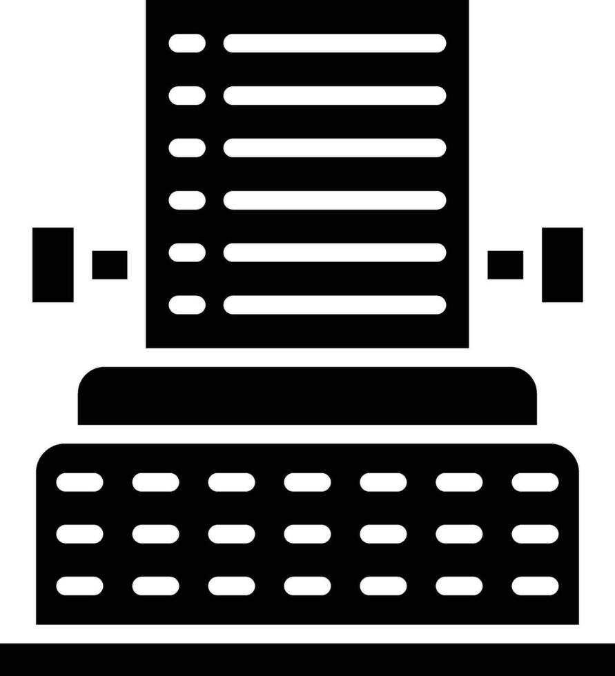 Schreibmaschine Vektor Symbol Design Illustration