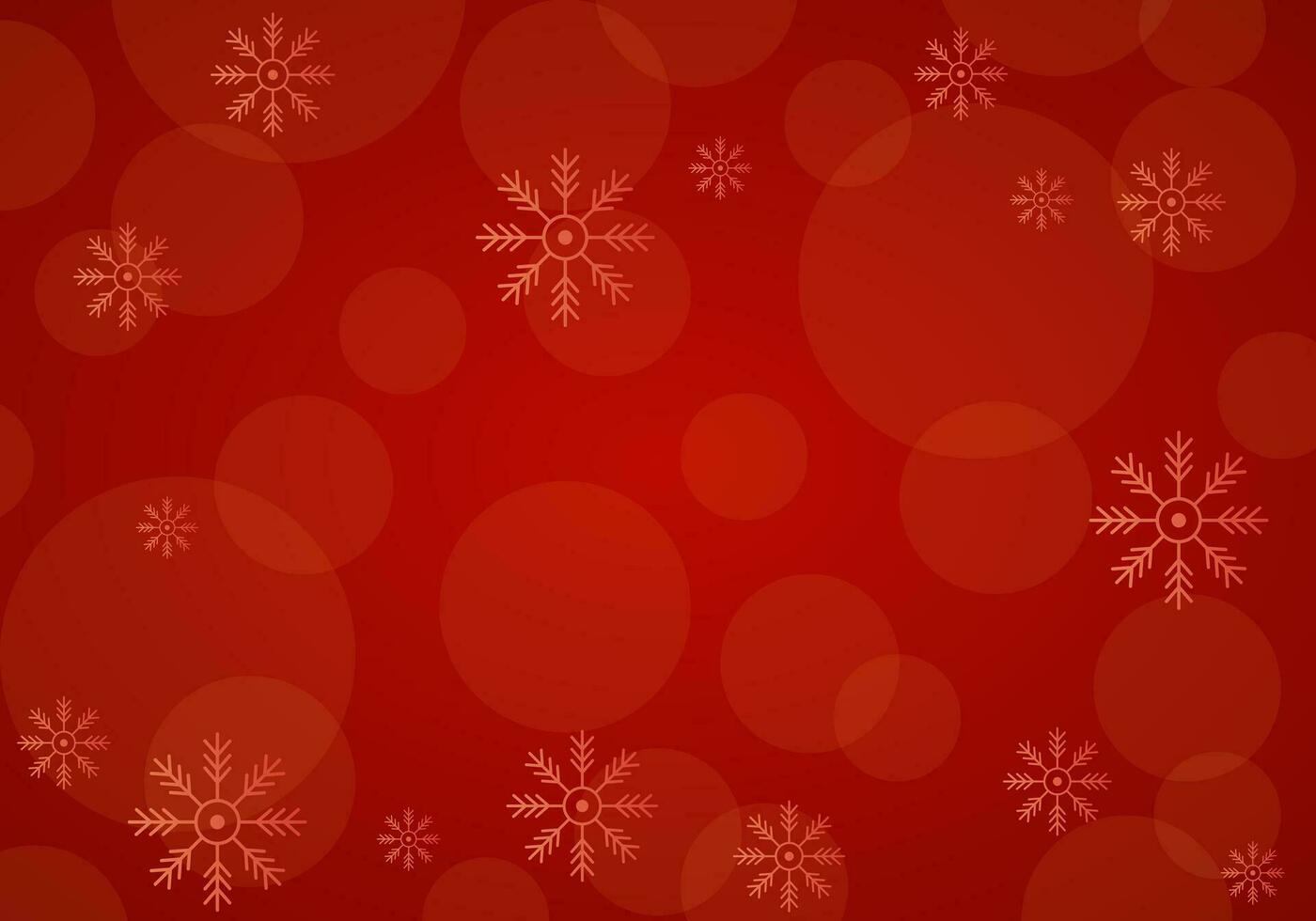 vektor röd jul bakgrund med snöflinga dekoration
