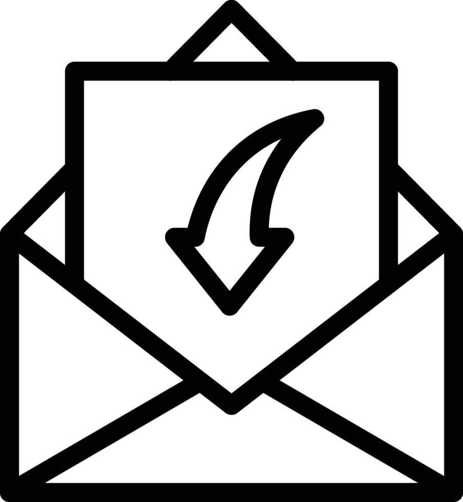 erhalten Mail Vektor Symbol Design Illustration