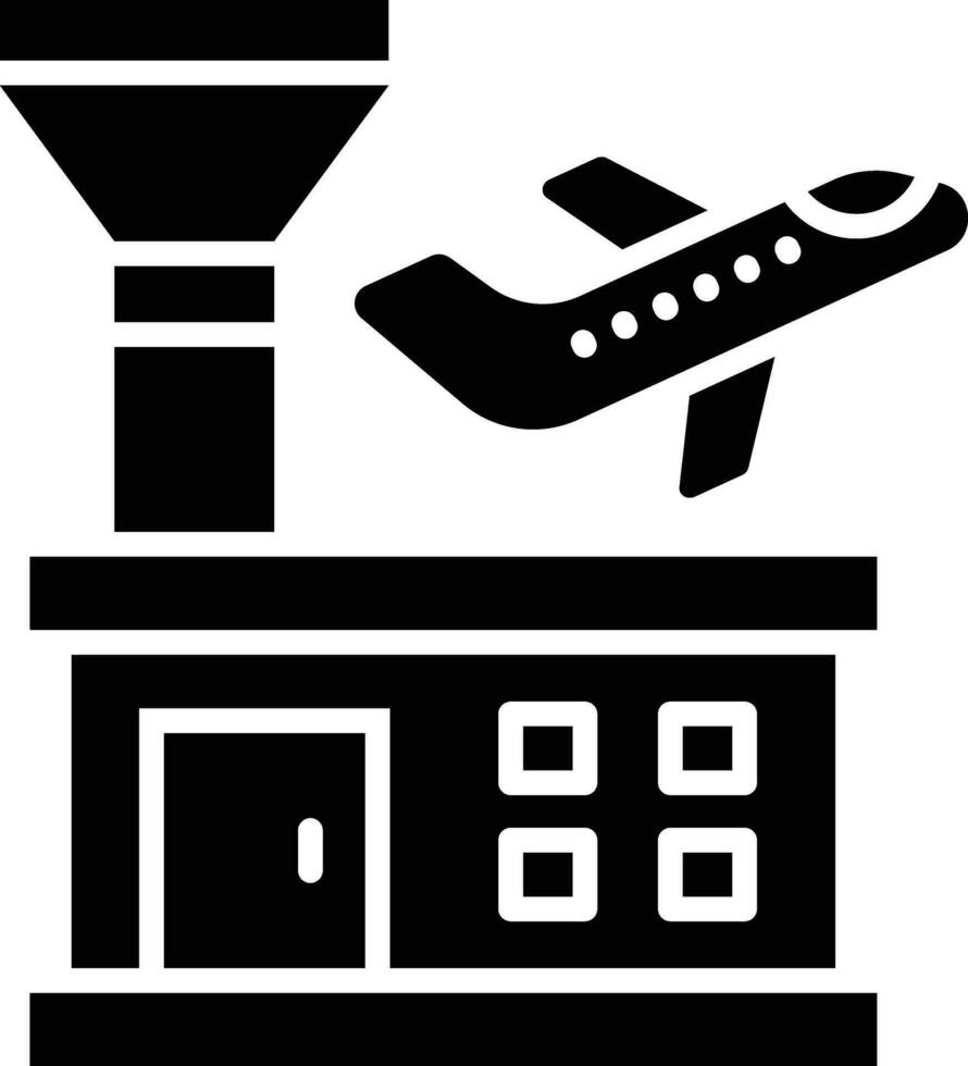 Flughafen-Vektor-Icon-Design-Illustration vektor