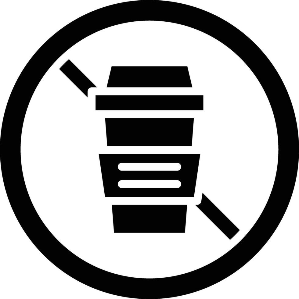 Nein Kaffee Vektor Symbol Design Illustration