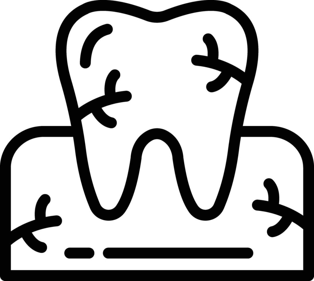 tandvärk vektor ikon design illustration