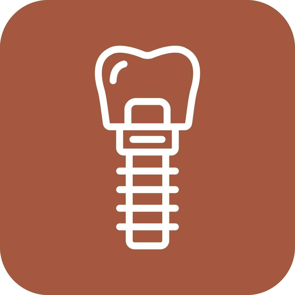 dental implantera vektor ikon design illustration