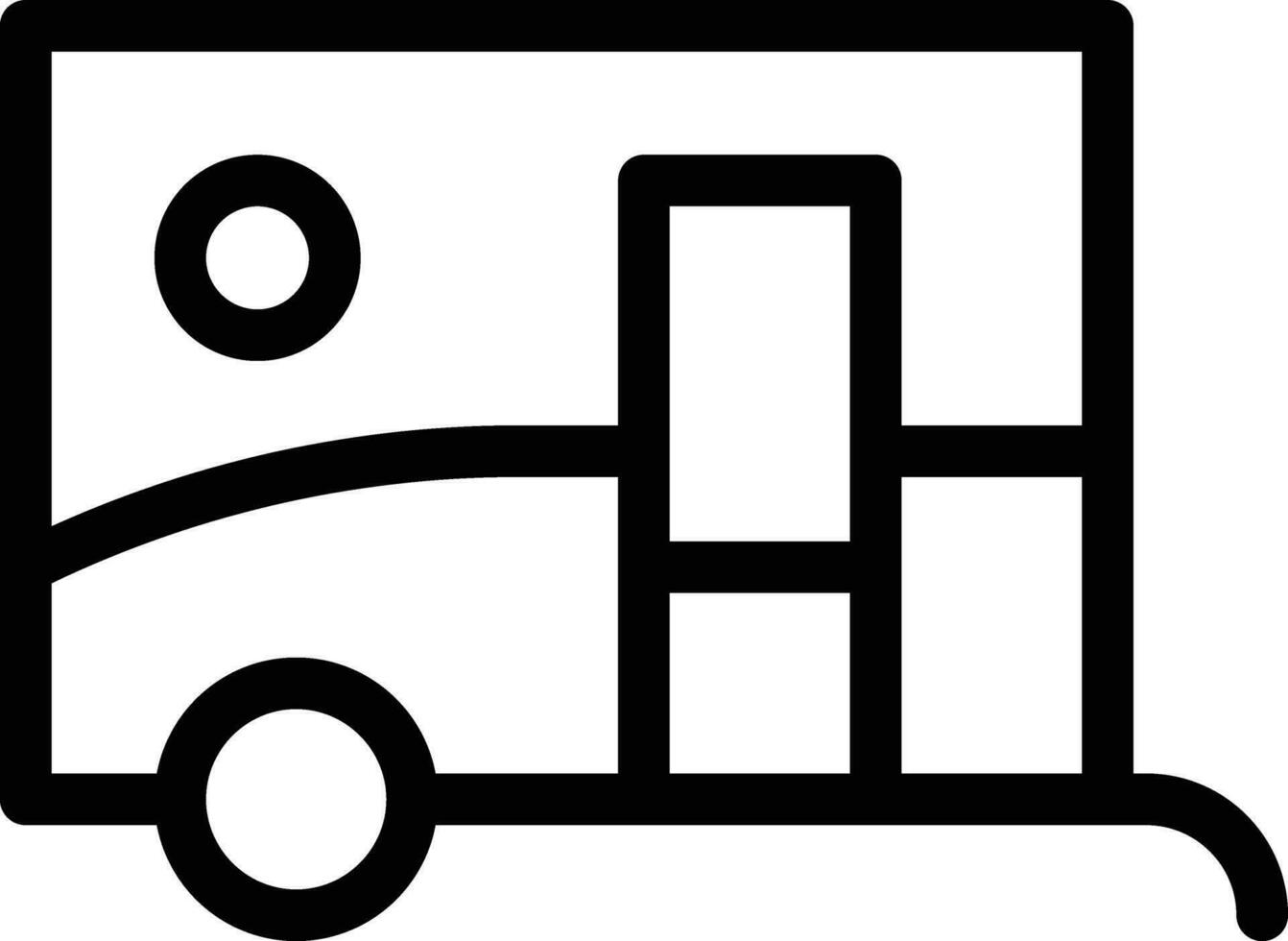 Wohnwagen-Vektor-Icon-Design-Illustration vektor