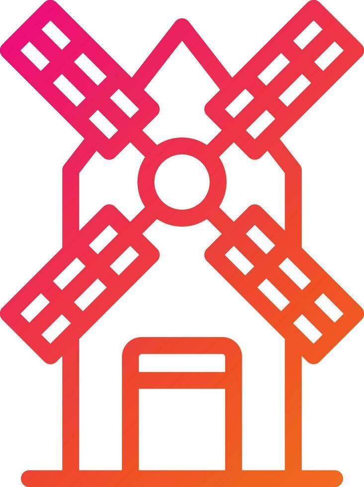 Windmühle Vektor Symbol Design Illustration