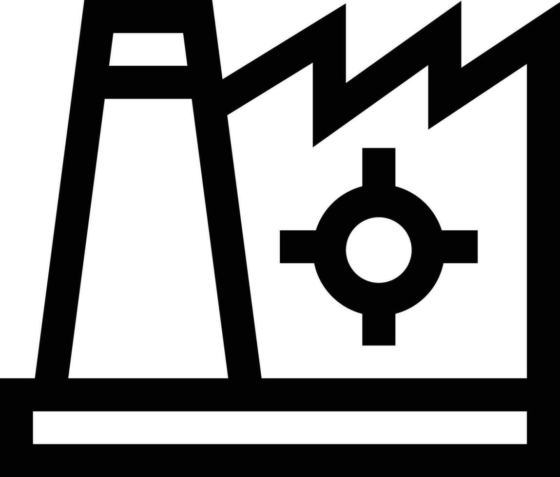 Fabrik Verwaltung Vektor Symbol Design Illustration