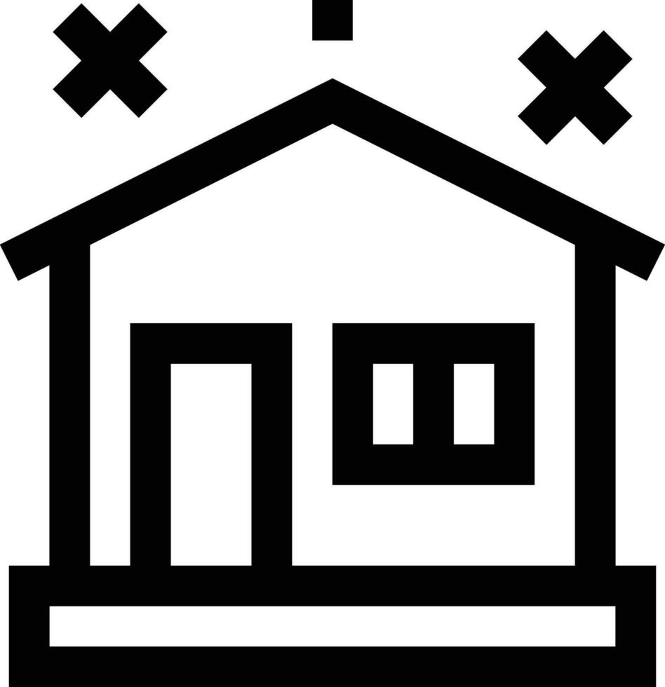 sauber Haus Vektor Symbol Design Illustration