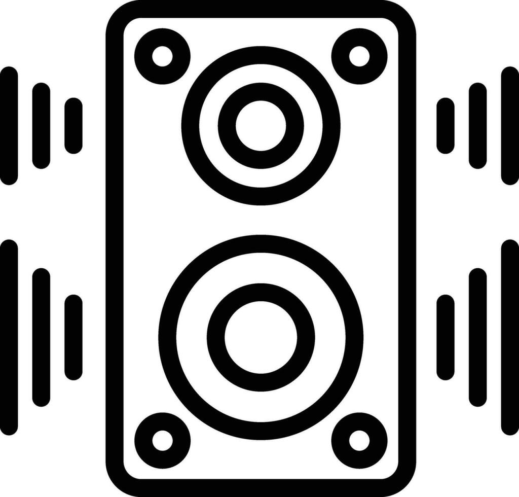 högtalare vektor ikon design illustration