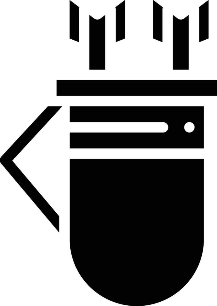 Köcher Vektor Symbol Design Illustration