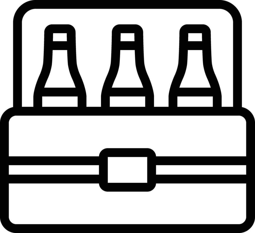 öl låda vektor ikon design illustration