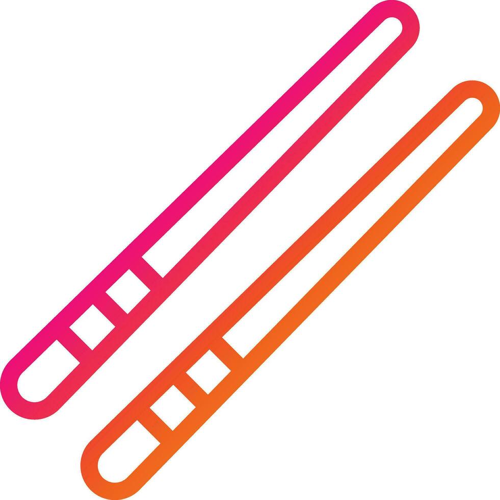 ätpinnar vektor ikon design illustration