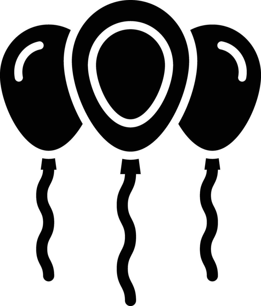 Luftballons-Vektor-Icon-Design-Illustration vektor