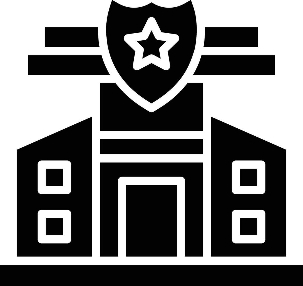 polizeistation, vektor, symbol, design, illustration vektor