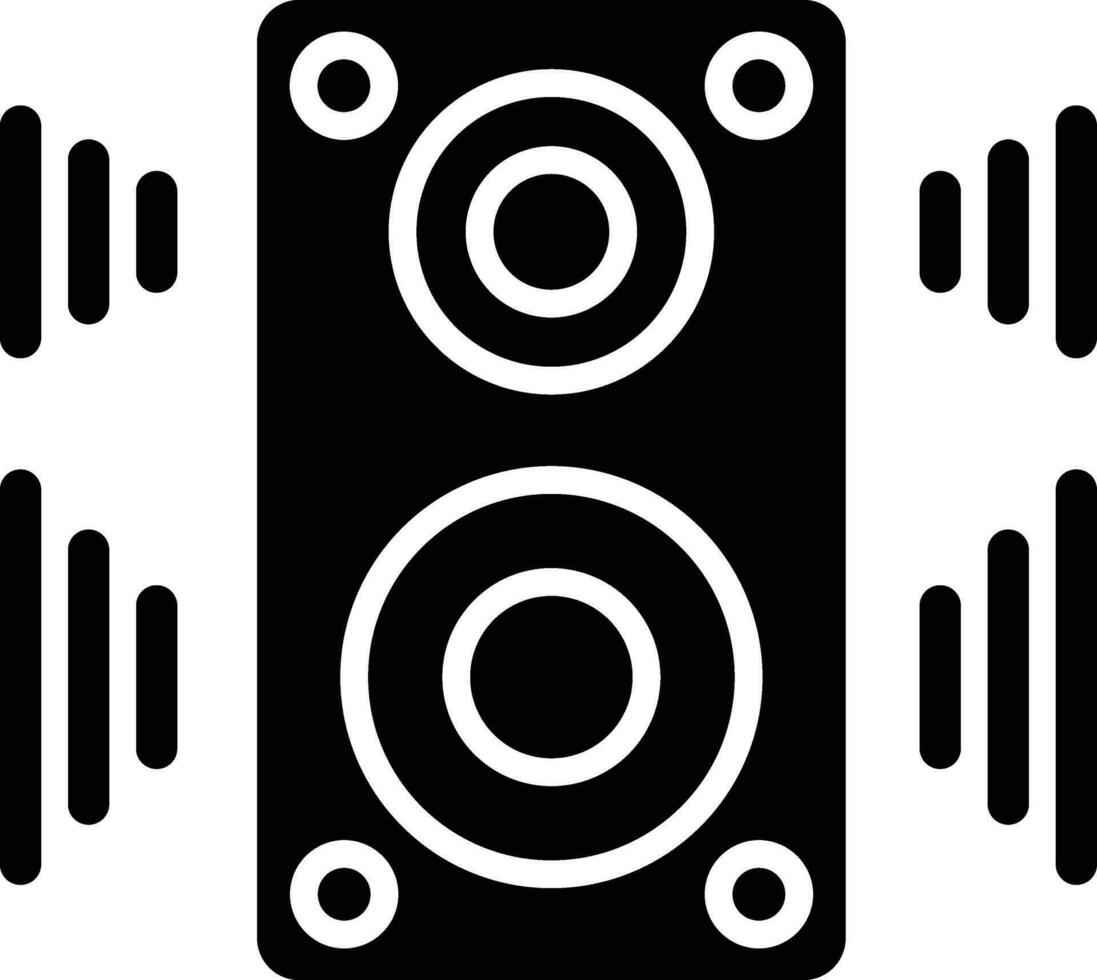 Lautsprecher-Vektor-Icon-Design-Illustration vektor