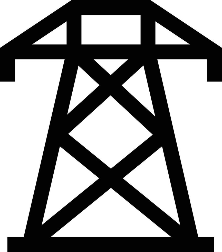 elektrische Turm-Vektor-Icon-Design-Illustration vektor