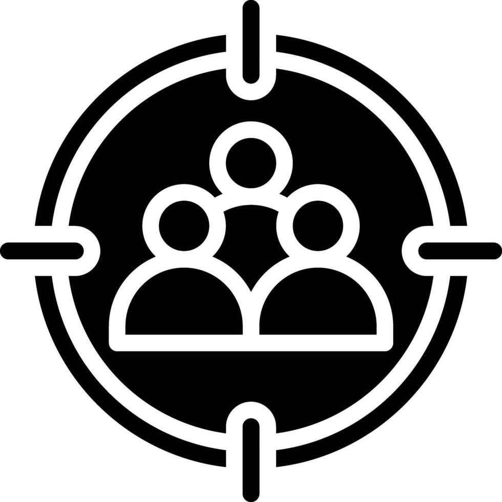 Zielgruppe-Vektor-Icon-Design-Illustration vektor
