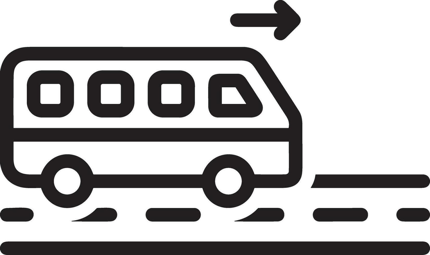 Bus Transport Symbol Symbol Vektor Bild. Illustration von das Silhouette Bus Transport Öffentlichkeit Reise Design Bild