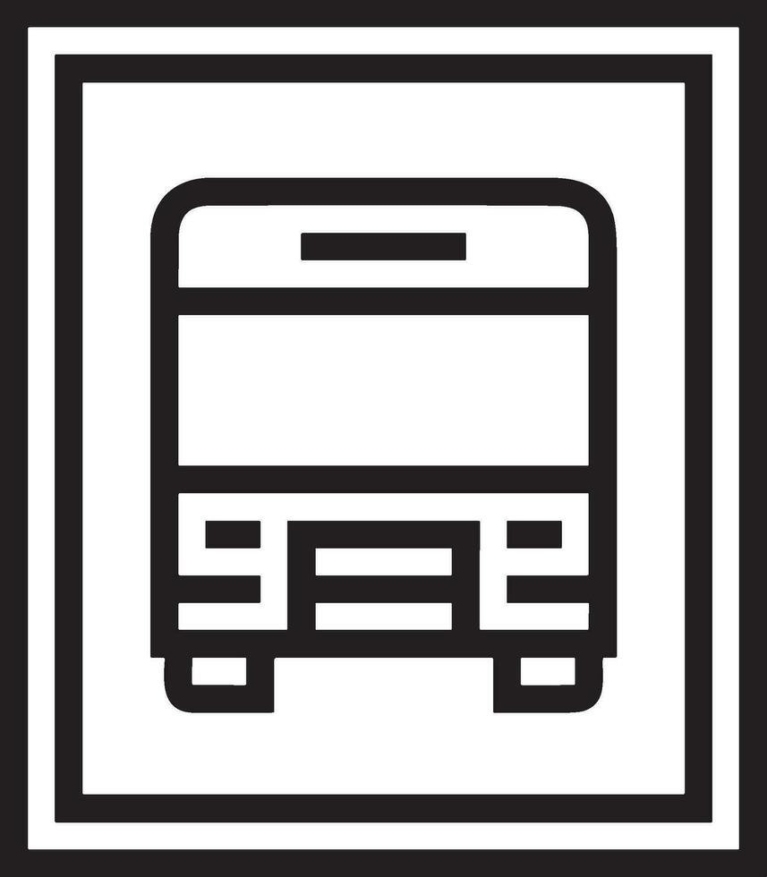 Bus Transport Symbol Symbol Vektor Bild. Illustration von das Silhouette Bus Transport Öffentlichkeit Reise Design Bild