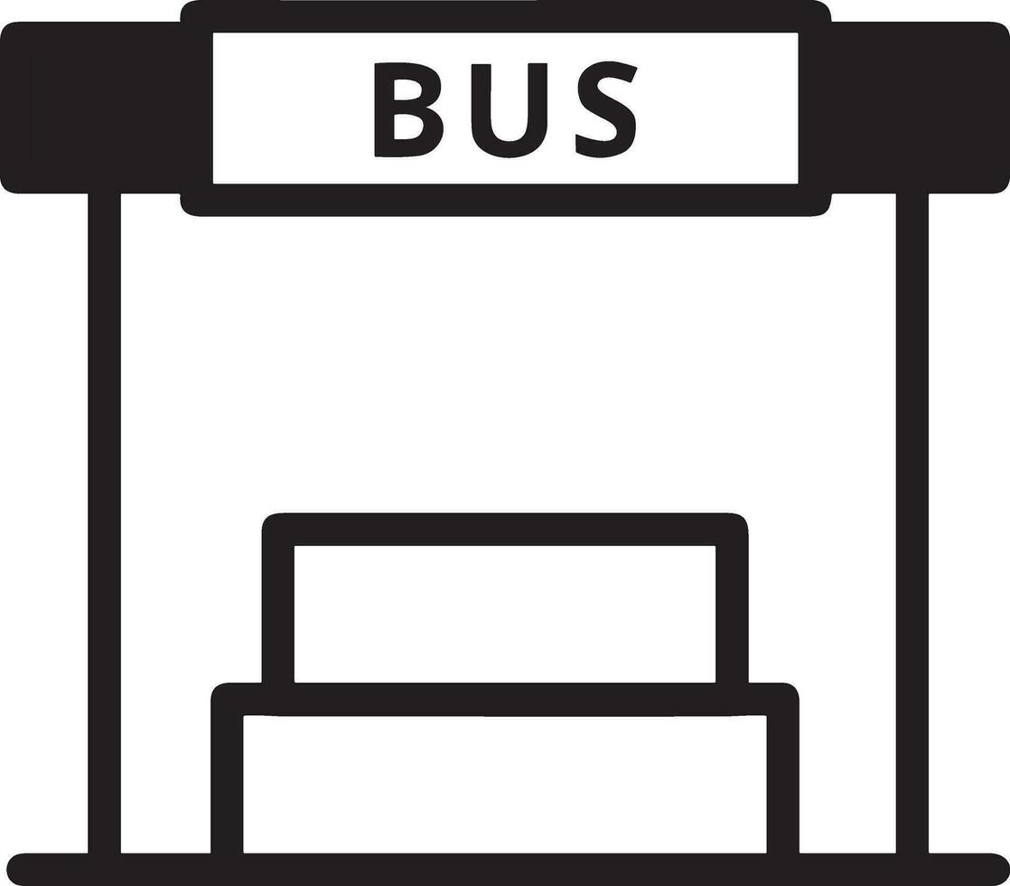 Bus Transport Symbol Symbol Vektor Bild. Illustration von das Silhouette Bus Transport Öffentlichkeit Reise Design Bild