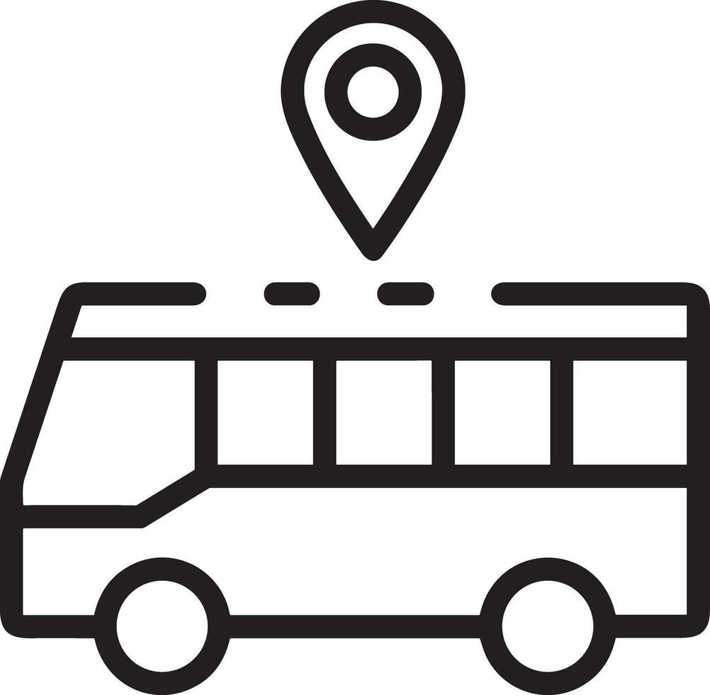 Bus Transport Symbol Symbol Vektor Bild. Illustration von das Silhouette Bus Transport Öffentlichkeit Reise Design Bild