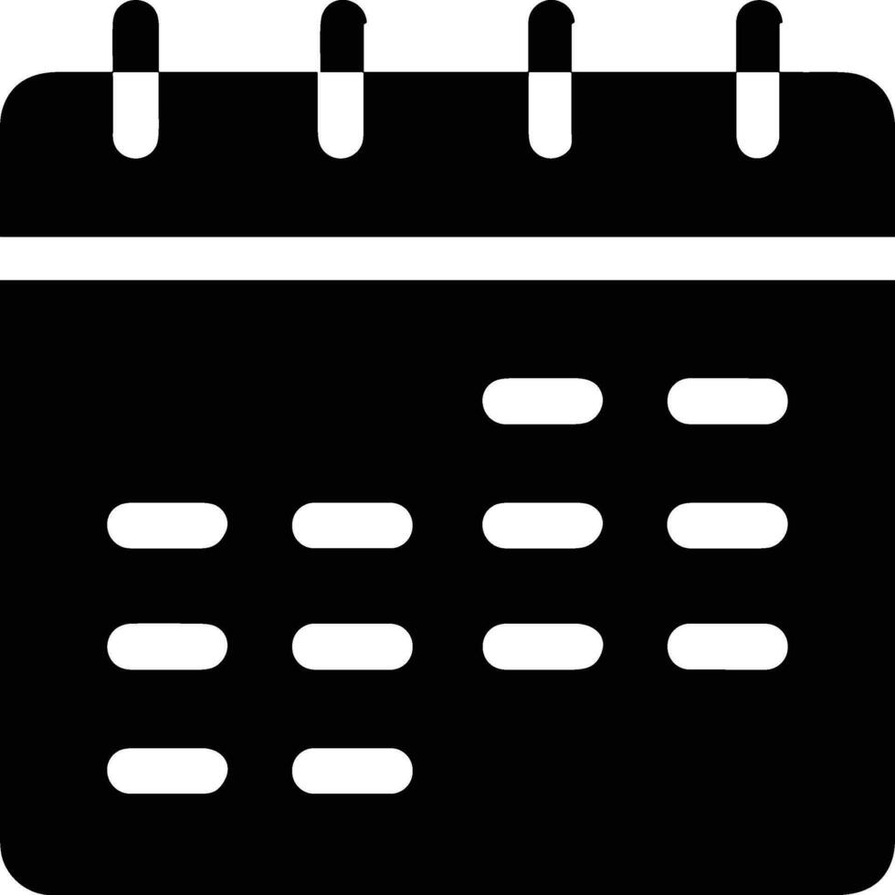 kalender schema ikon symbol vektor bild. illustration av de modern utnämning påminnelse dagordning symbol grafisk design bild