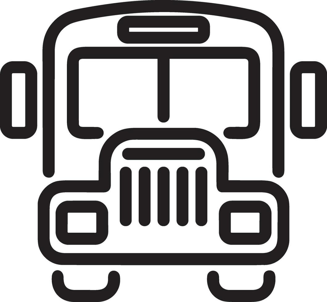 Bus Transport Symbol Symbol Vektor Bild. Illustration von das Silhouette Bus Transport Öffentlichkeit Reise Design Bild