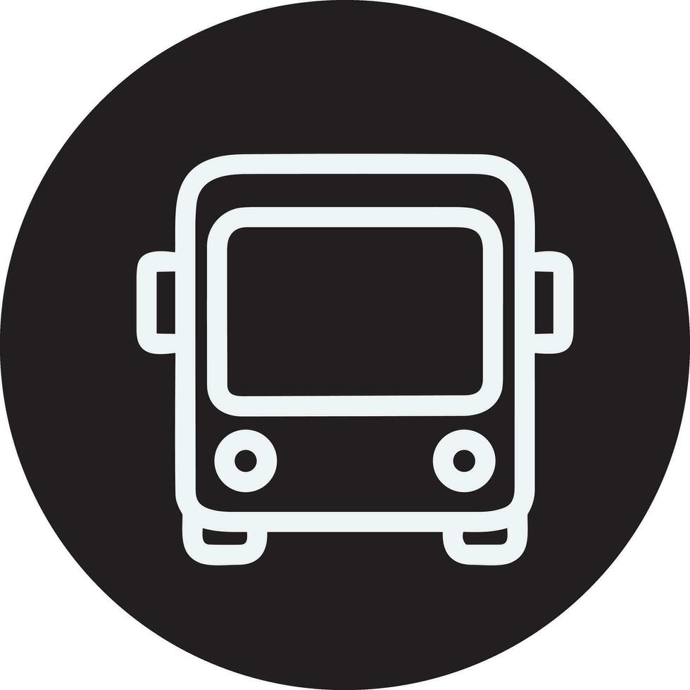 Bus Transport Symbol Symbol Vektor Bild. Illustration von das Silhouette Bus Transport Öffentlichkeit Reise Design Bild