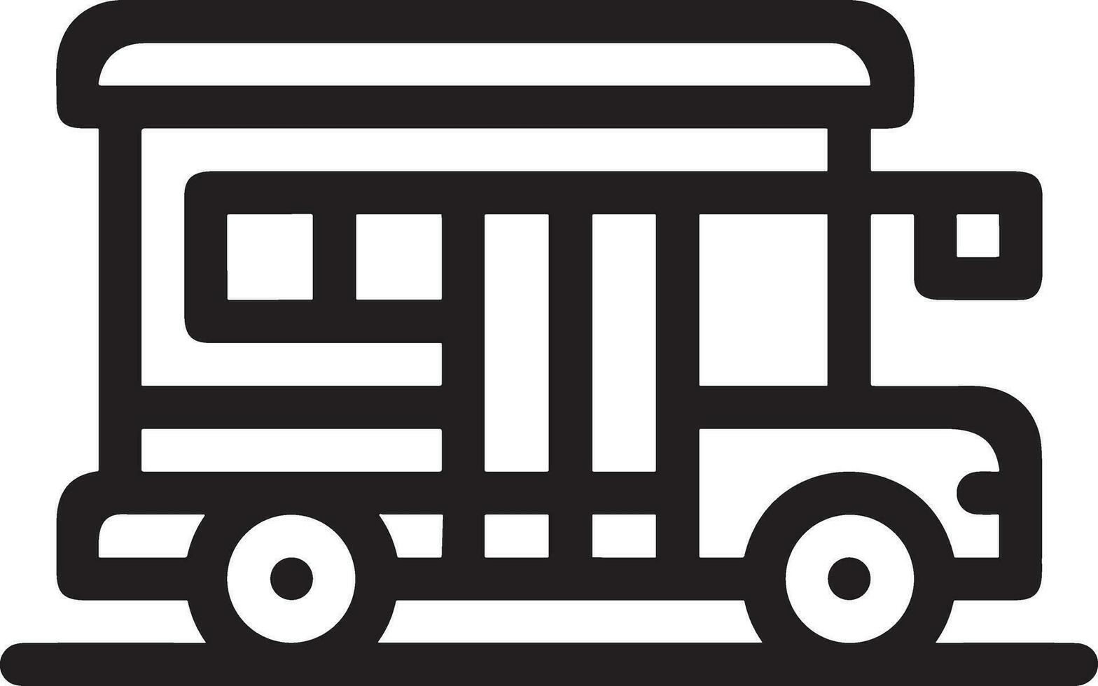 Bus Transport Symbol Symbol Vektor Bild. Illustration von das Silhouette Bus Transport Öffentlichkeit Reise Design Bild