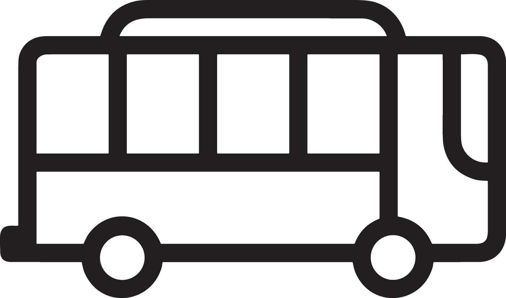 buss transport symbol ikon vektor bild. illustration av de silhuett buss transport offentlig resa design bild