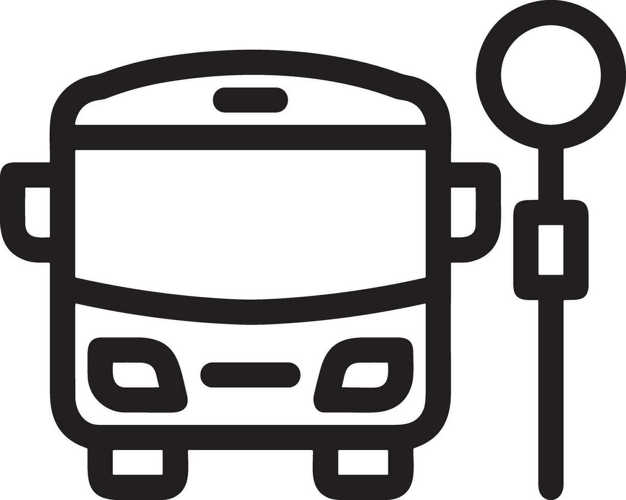 buss transport symbol ikon vektor bild. illustration av de silhuett buss transport offentlig resa design bild