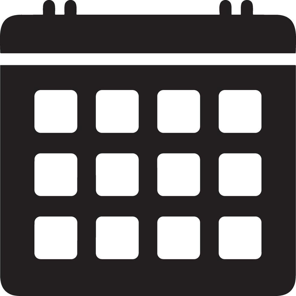 kalender schema ikon symbol vektor bild. illustration av de modern utnämning påminnelse dagordning symbol grafisk design bild