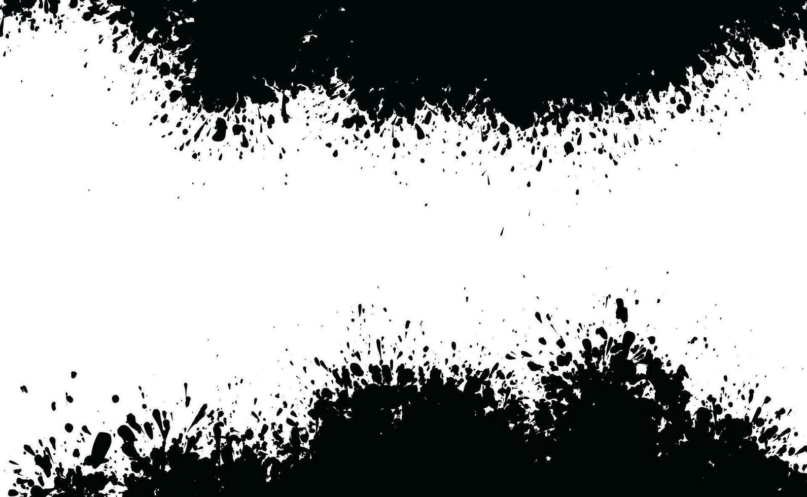 Kunst schwarz Tinte abstrakt Bürste Schlaganfall Farbe Hintergrund vektor