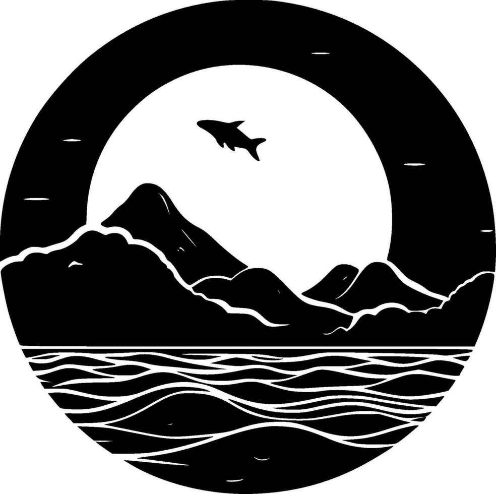 Ozean - - hoch Qualität Vektor Logo - - Vektor Illustration Ideal zum T-Shirt Grafik
