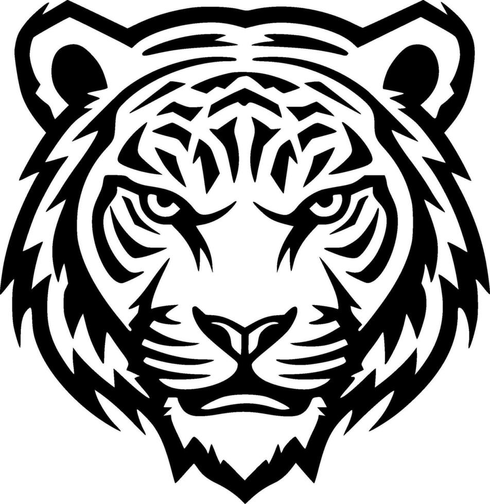 Tiger, minimalistisch und einfach Silhouette - - Vektor Illustration