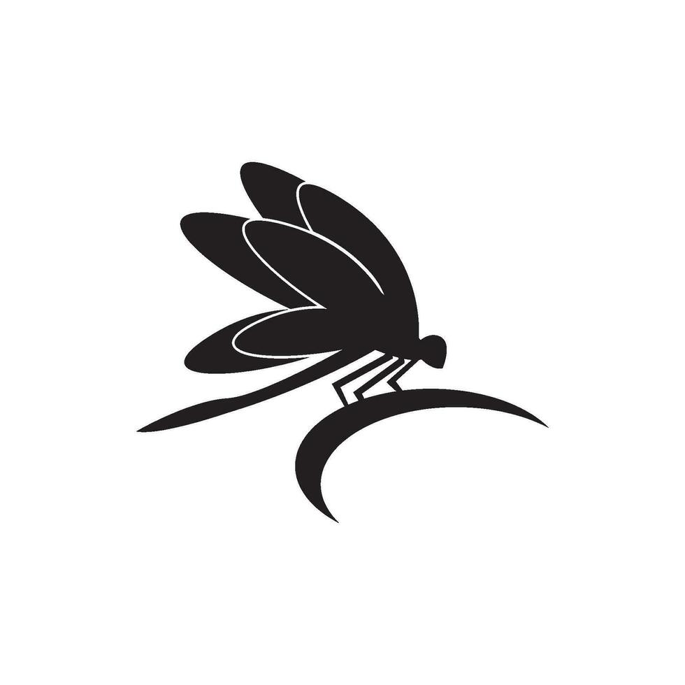 Libelle Logo Symbol Symbol Vektor Design Vorlage Illustration.