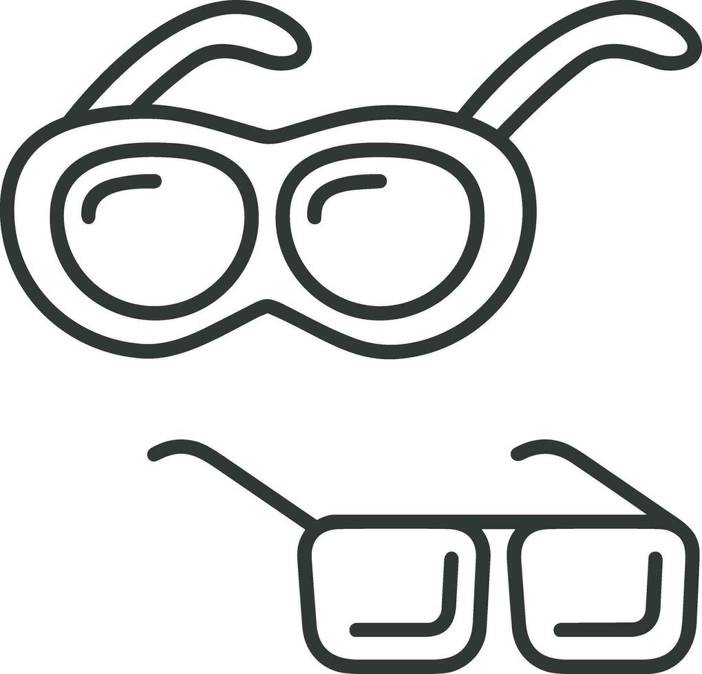 Brille optisch Symbol Symbol Bild Vektor. Illustration von Sonnenbrille Schutz Sehvermögen Grafik Design Bild vektor